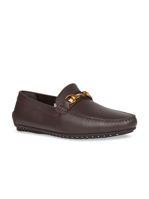 

Regal Men Coffee Brown Leather Driving Shoes
