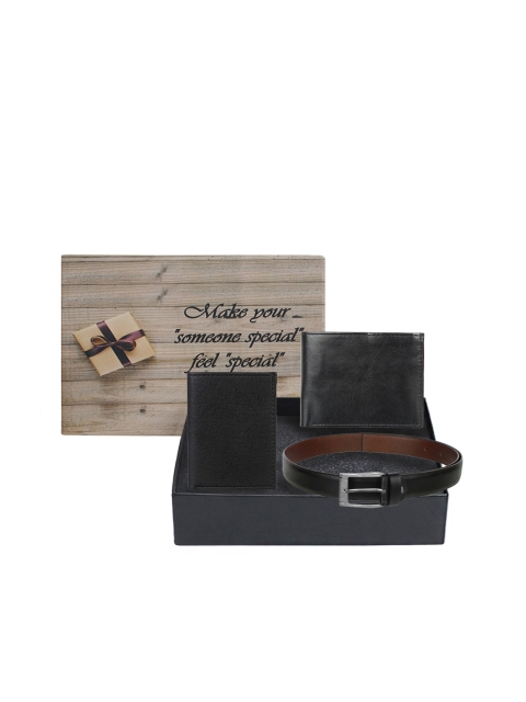 

LONDON FASHION hob Men Black Solid Accessory Gift Set