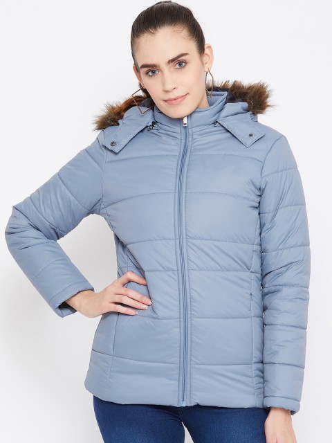 

Okane Women Blue Solid Parka