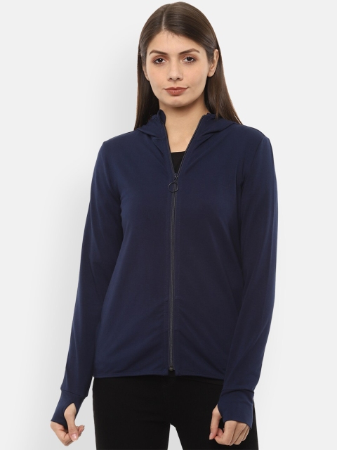 

Van Heusen Woman Women Navy Blue Solid Sweatshirt