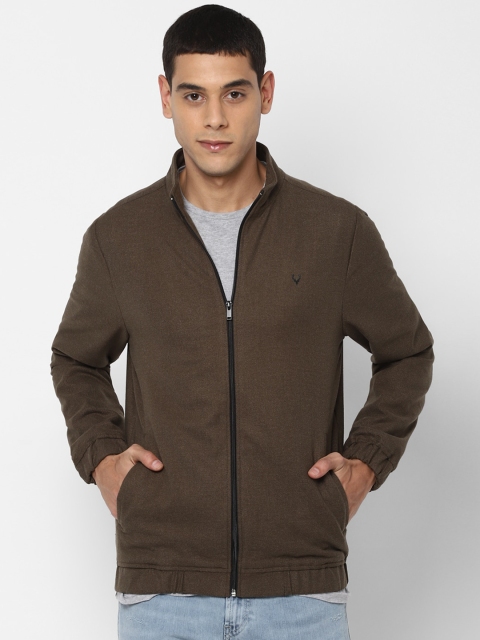 

Allen Solly Men Brown Checked Tailored Jacket