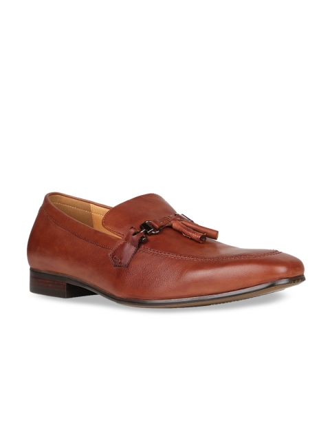 

Regal Men Brown Solid Leather Formal Loafers