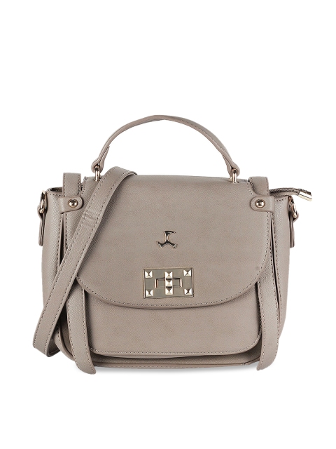 

Mochi Khaki Solid Satchel