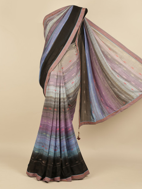 

Pothys Multicoloured Printed Jute Silk Saree, Multi