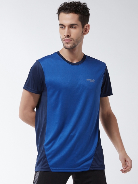 

Masch Sports Men Blue Solid Round Neck T-shirt