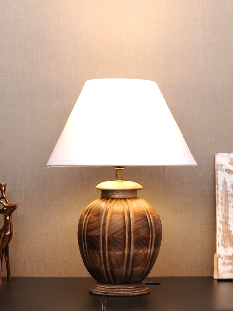

THE LIGHT STORE Brown Self-Design Frustum Table Lamp