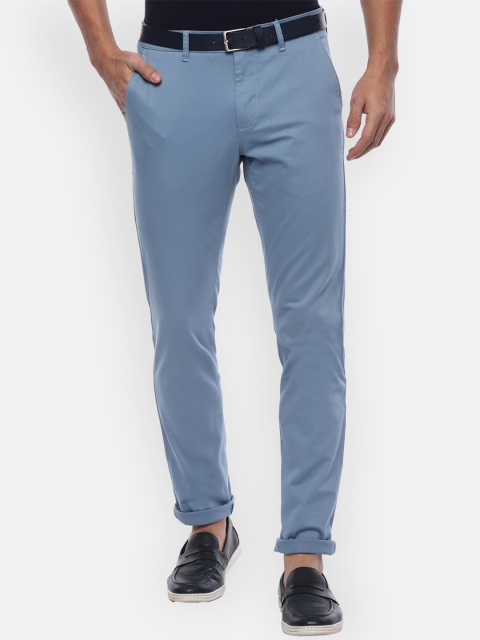 

Van Heusen Sport Men Blue Slim Fit Solid Chinos