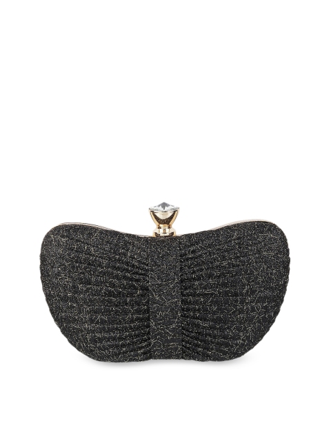 

Metro Black Embellished Clutch