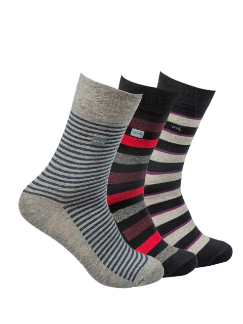 

one8 Select BY VIRAT KOHLI Men Pack Of 3 Assorted Calf-Length Socks
