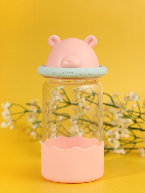 YOYOSO Pack of 2 Pink Buddy Bear Glass