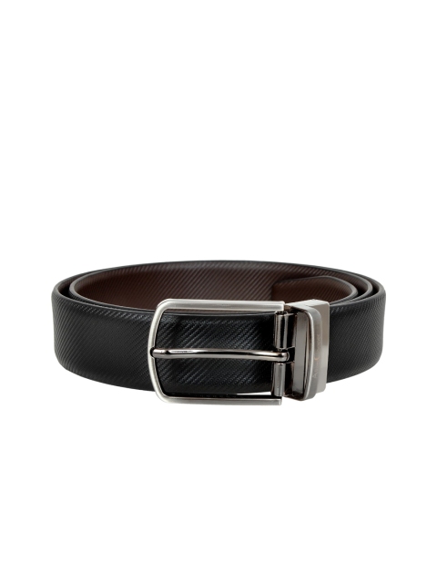 

Allen Cooper Men Black Textured Belt