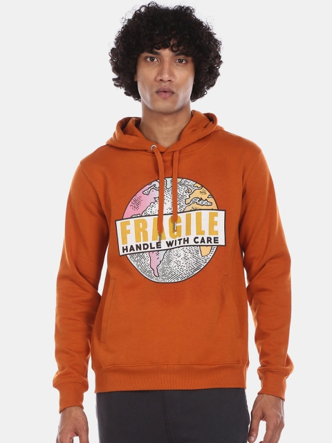 

Aeropostale Men Brown Printed Sweatshirt