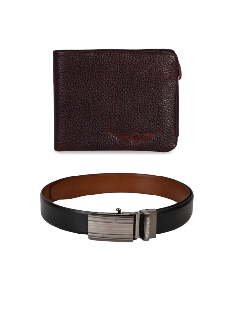 

CHRISTOPOLO Men Black & Brown Solid Belt