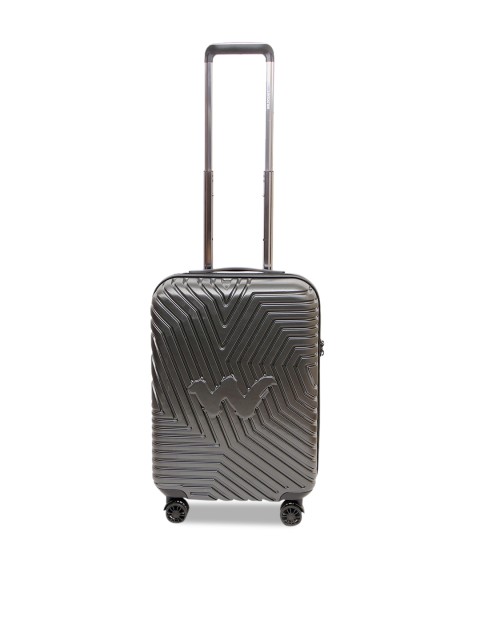 

Wildcraft Grey Textured Hard-Sided Large Trolley Suitcase