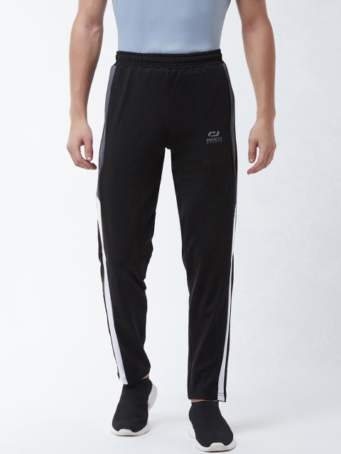 

Masch Sports Men Black Solid Straight-Fit Track Pants