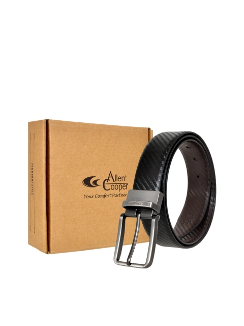 

Allen Cooper Men Black Textured