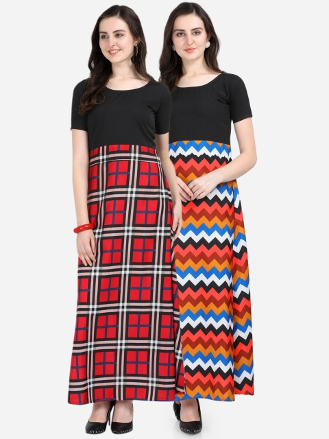 

Florence Women Pack Of 2 Maxi Dresses, Black
