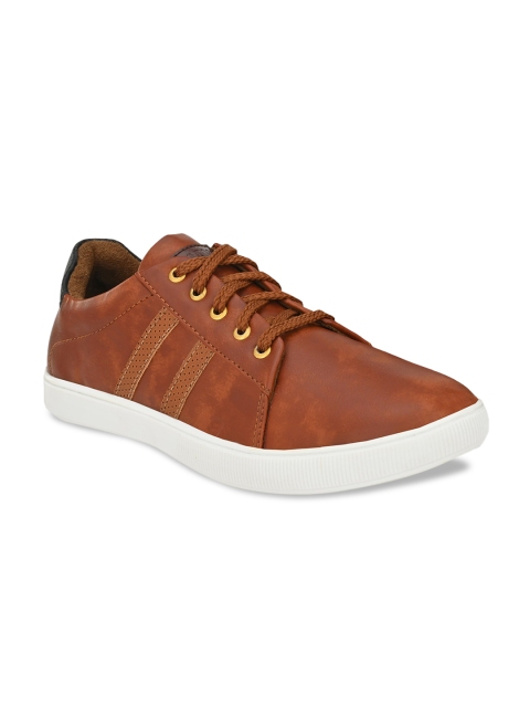 

REFOAM Men Brown Solid Sneakers