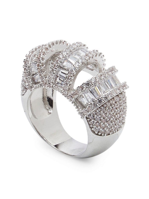 

shaze Women Silver-Plated Rings