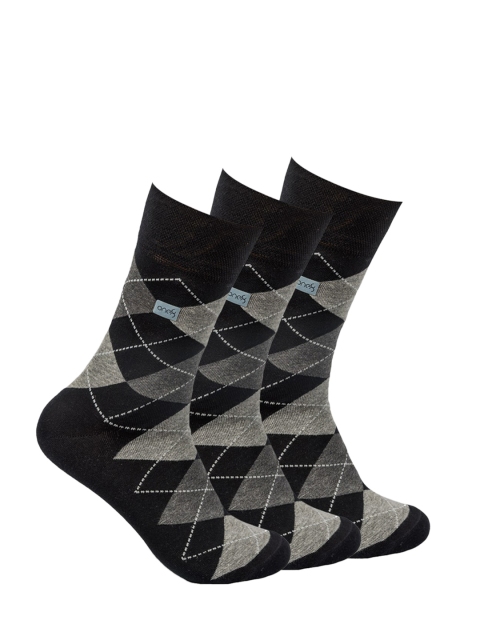 

one8 Select BY VIRAT KOHLI Men Pack Of 3 Assorted Calf-Length Socks