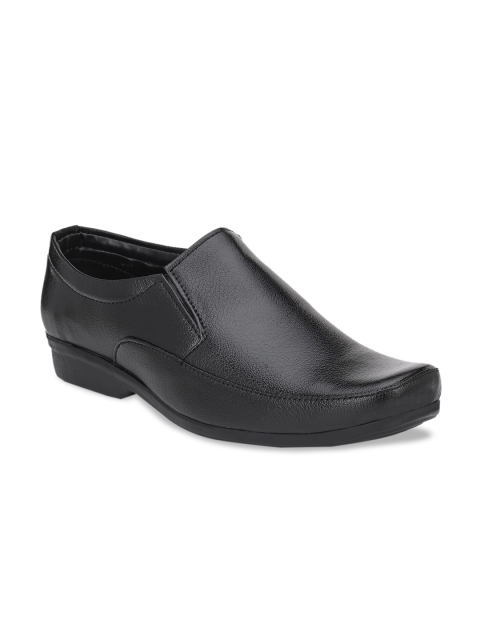 

Azzaro Black Men Black Solid Formal Slip-Ons