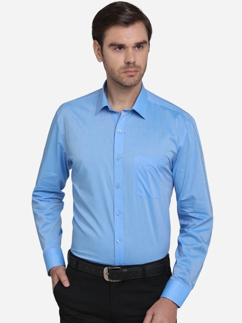 

JADE BLUE Men Blue Regular Fit Solid Casual Shirt