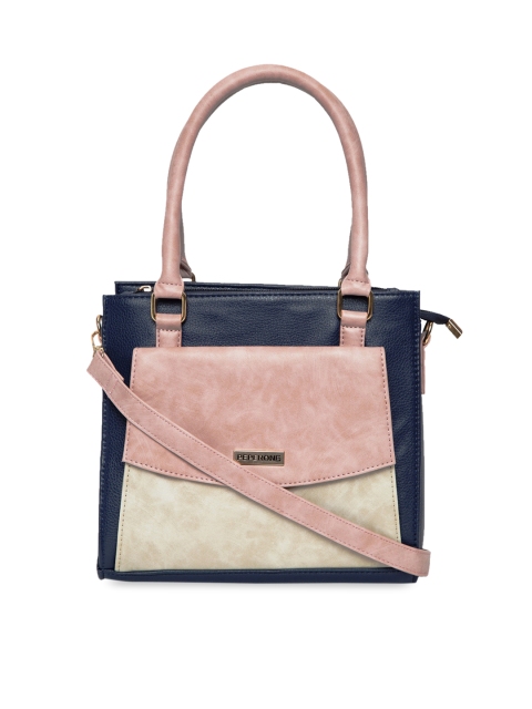 

Peperone Blue Colourblocked Shoulder Bag