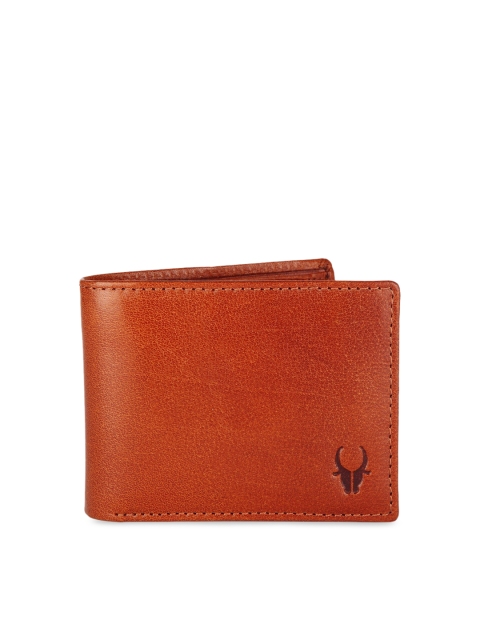 

WildHorn Men Tan Brown Solid Two Fold Wallet