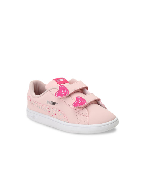 

Puma Girls Pink & White Slip-On Sneakers