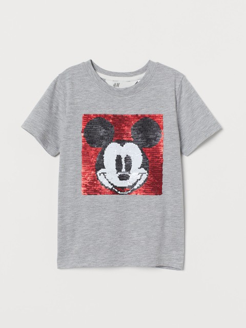 

H&M Boys Grey Sequined T-shirt