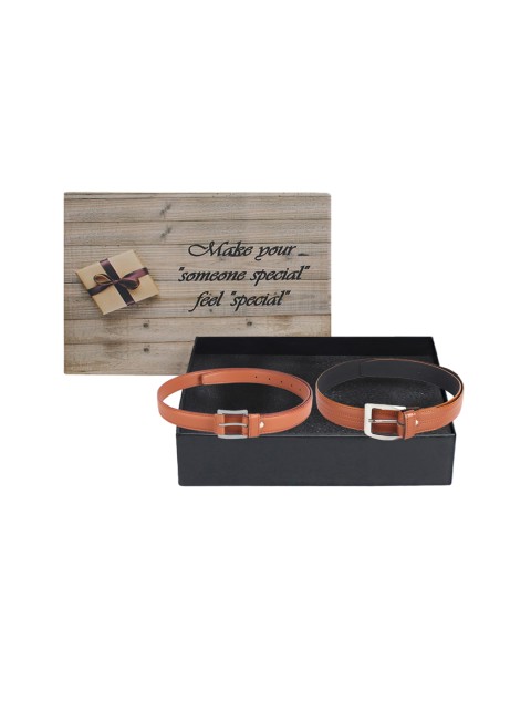 

LONDON FASHION hob Couple Accessory Gift Set, Tan