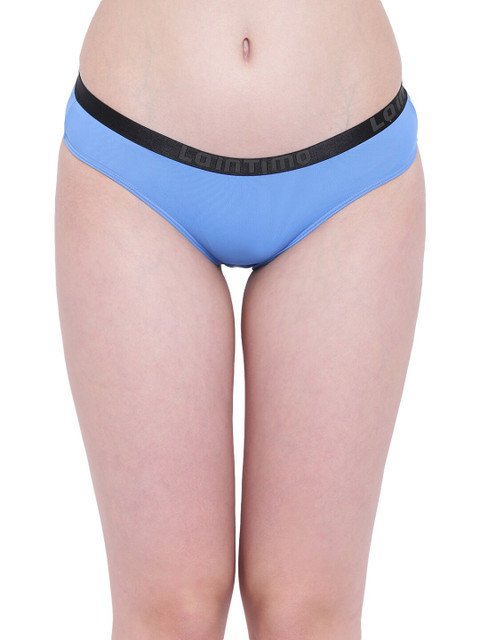 

La Intimo Women Blue & Black Solid Bikini Briefs LIFPBR02BE0