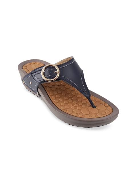 

SOLE HEAD Women Blue Solid Wedges