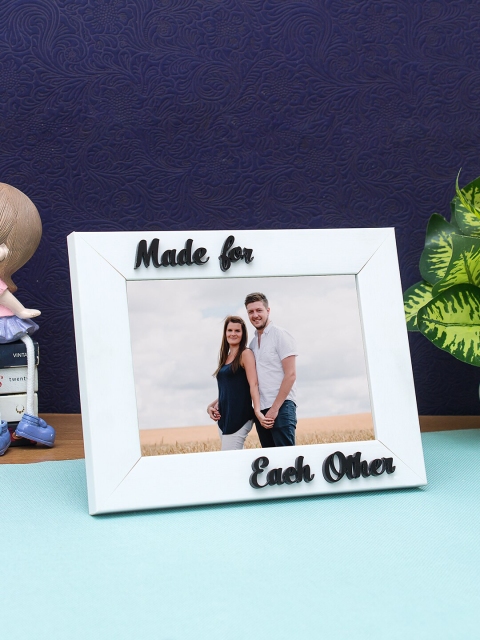 

WISHTANK White Personalized Made for Each Other Photo Frame