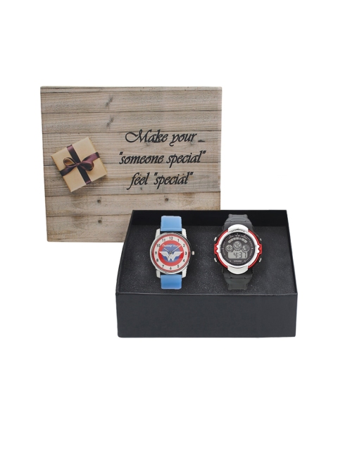 

Fantasy World Kids Set Of 2 Analogue and Digital Watch 125-008-SBL-YS-02, Red