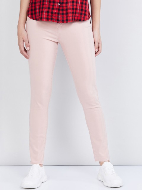 

max Women Pink Slim Fit Jeans
