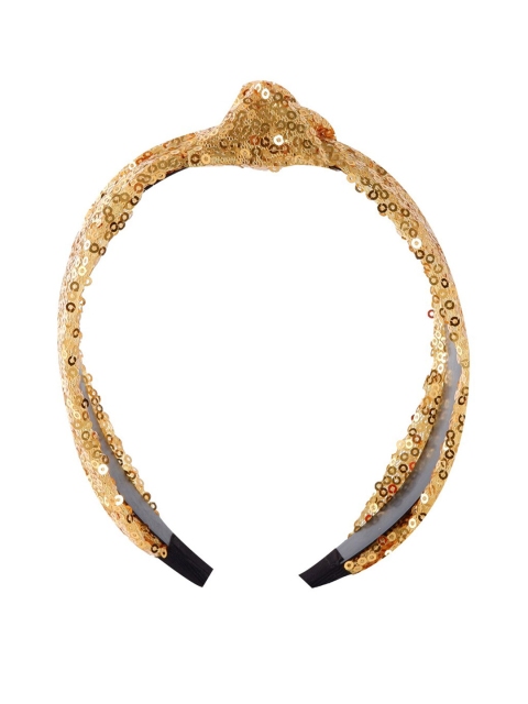 

BuckleUp Gold-Toned Embellished Hairband
