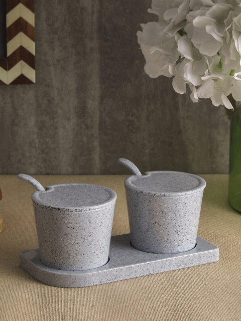 

Servewell Unisex Grey Condiment Set of 2