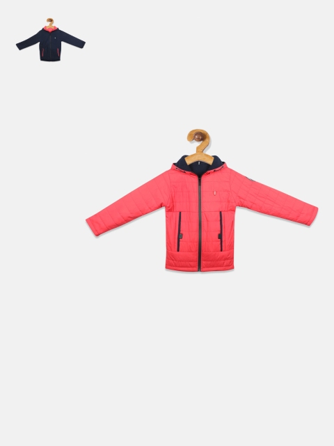 

Monte Carlo Boys Navy Blue Solid Reversible Padded Jacket