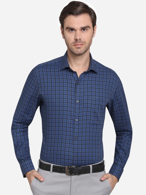 

JADE BLUE Men Multicoloured & Black Slim Fit Checked Casual Shirt, Multi