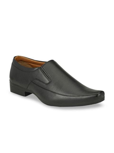 

Azzaro Black Men Black Solid Formal Slip-Ons