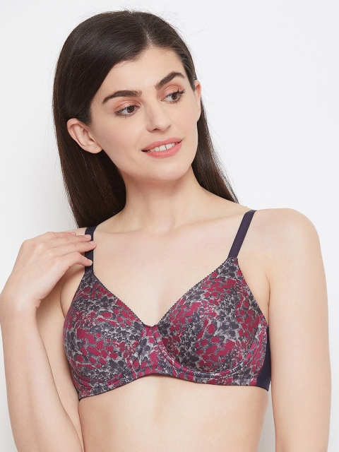 

Clovia Women Grey Printed Bra