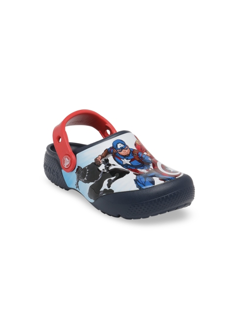 

Crocs Funlab Unisex Kids Navy Blue Avengers Printed Clogs