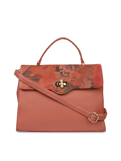 

LEGAL BRIBE Pink Printed Satchel