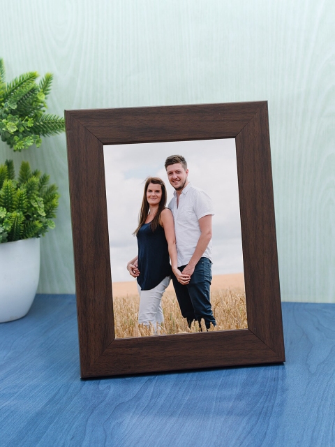 

WISHTANK Brown Solid Table Photo Frame