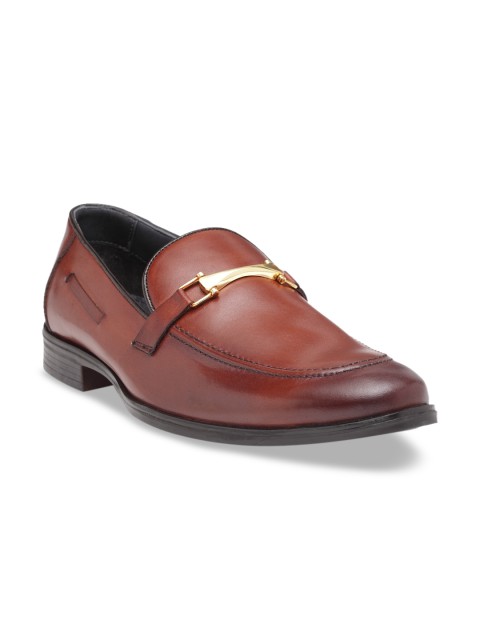 

Teakwood Leathers Men Brown Solid Leather Formal Slip-Ons