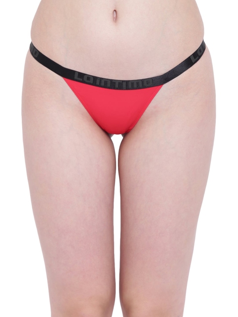 

La Intimo Women Red & Black Solid Thongs LIFPBK01RD0