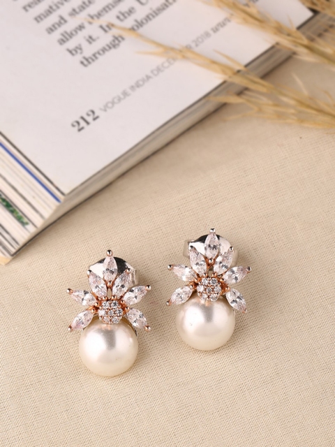 

ADORN by Nikita Ladiwala 92.5 Sterling Silver & White Geometric Studs