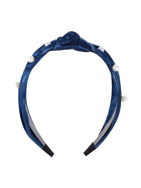 

BuckleUp Women Blue Embellished Hairband
