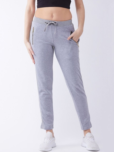 

FEMEA Women Grey Melange Solid Slim Fit Track Pants